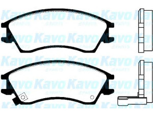KAVO PARTS BP-8007 stabdžių trinkelių rinkinys, diskinis stabdys 
 Techninės priežiūros dalys -> Papildomas remontas
725193010, 725193011