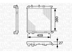 MAGNETI MARELLI 350213389000 radiatorius, variklio aušinimas 
 Aušinimo sistema -> Radiatorius/alyvos aušintuvas -> Radiatorius/dalys
1330S1