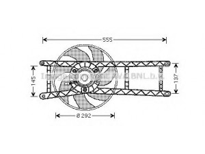 AVA QUALITY COOLING FT7525 ventiliatorius, radiatoriaus 
 Aušinimo sistema -> Radiatoriaus ventiliatorius
46799410, 51848272