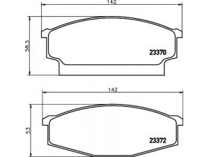 HELLA 8DB 355 011-121 stabdžių trinkelių rinkinys, diskinis stabdys 
 Techninės priežiūros dalys -> Papildomas remontas
41060T6490, 41060T7891, 41060T7892