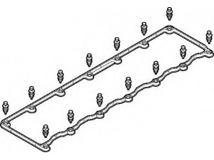 ELRING 181.500 tarpiklių komplektas, svirties gaubtas 
 Variklis -> Cilindrų galvutė/dalys -> Svirties dangtelis/tarpiklis
51.03905-0167