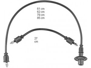 BERU ZEF303 uždegimo laido komplektas 
 Kibirkšties / kaitinamasis uždegimas -> Uždegimo laidai/jungtys