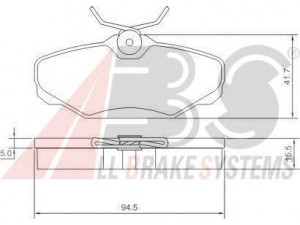 A.B.S. 38610 stabdžių trinkelių rinkinys, diskinis stabdys 
 Techninės priežiūros dalys -> Papildomas remontas
F3DZ2200A, F3DZ-2200-A, XU2Z-2V200-YA