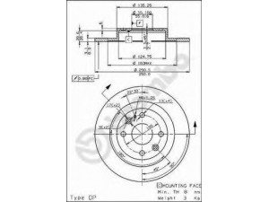 BREMBO 08.6857.10 stabdžių diskas 
 Stabdžių sistema -> Diskinis stabdys -> Stabdžių diskas
BB4C26251, BB4C26251C, BR7426251A