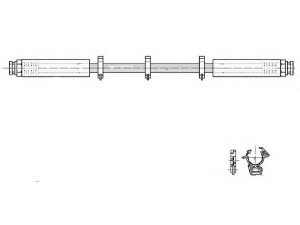 KAWE 517137 stabdžių žarnelė 
 Stabdžių sistema -> Stabdžių žarnelės
60588022