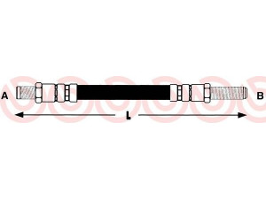 BREMBO T 52 013 stabdžių žarnelė 
 Stabdžių sistema -> Stabdžių žarnelės
GBH327, 1987476586, 171631B, BFH5212