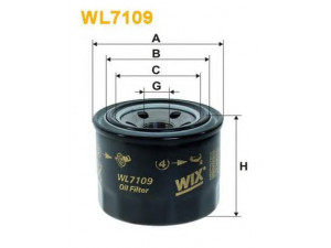 WIX FILTERS WL7109 alyvos filtras