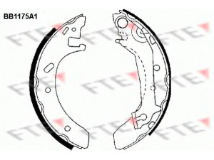 FTE BB1175A1 stabdžių trinkelių komplektas 
 Techninės priežiūros dalys -> Papildomas remontas
1014655, 1044140, 6710017, 7176735