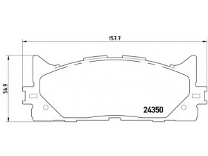 BREMBO P 83 117 stabdžių trinkelių rinkinys, diskinis stabdys 
 Techninės priežiūros dalys -> Papildomas remontas
0446506070, 0446506100, 0446506110