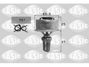 SASIC 9000319 termostatas, aušinimo skystis 
 Aušinimo sistema -> Termostatas/tarpiklis -> Thermostat
7701348375