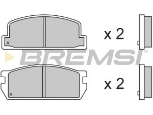 BREMSI BP2298 stabdžių trinkelių rinkinys, diskinis stabdys 
 Techninės priežiūros dalys -> Papildomas remontas
8944691660, FA1849280, FA1849280A