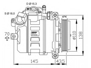 NRF 32520G kompresorius, oro kondicionierius 
 Oro kondicionavimas -> Kompresorius/dalys
64506901781, 64509175481, 64526901781