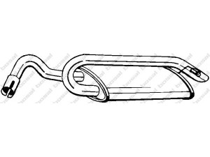 BOSAL 154-937 galinis duslintuvas 
 Išmetimo sistema -> Duslintuvas
1019415, 1076514, 6493597, 7166728