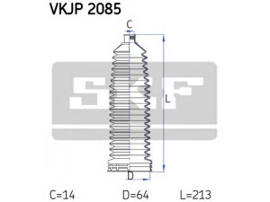 SKF VKJP 2085 gofruotoji membrana, vairavimas 
 Vairavimas -> Gofruotoji membrana/sandarinimai
2034602300