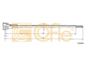 COFLE S31003 tachometro velenas 
 Elektros įranga -> Prietaisai -> Tachometro velenas
111957801K