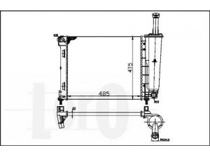 LORO 016-017-0054 radiatorius, variklio aušinimas 
 Aušinimo sistema -> Radiatorius/alyvos aušintuvas -> Radiatorius/dalys
1559504, 51787115, 9S518005BA, 1559504