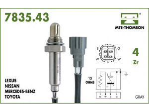 MTE-THOMSON 7835.43.041 lambda jutiklis 
 Elektros įranga -> Jutikliai
89465-06030, 89465-10070, 89465-16050