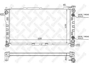 STELLOX 10-25796-SX radiatorius, variklio aušinimas 
 Aušinimo sistema -> Radiatorius/alyvos aušintuvas -> Radiatorius/dalys
F32Z8005A