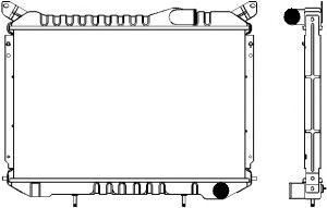 SAKURA  Automotive 1121-0212 radiatorius, variklio aušinimas