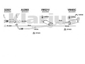 KLARIUS 930860U išmetimo sistema 
 Išmetimo sistema -> Išmetimo sistema, visa