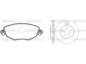 WOKING 86763.00 stabdžių rinkinys, diskiniai stabdžiai 
 Stabdžių sistema -> Diskinis stabdys -> Stabdžių remonto rinkinys
40974770