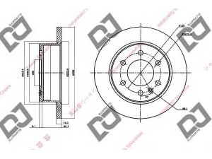 DJ PARTS BD1491 stabdžių diskas 
 Dviratė transporto priemonės -> Stabdžių sistema -> Stabdžių diskai / priedai
9064230012, 2E0615601A, 68013764AA