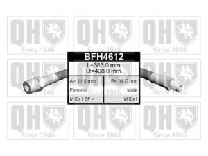 QUINTON HAZELL BFH4612 stabdžių žarnelė 
 Stabdžių sistema -> Stabdžių žarnelės
FBH 6430, 34 304 089