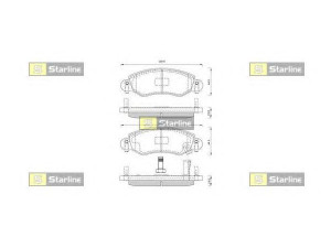 STARLINE BD S263 stabdžių trinkelių rinkinys, diskinis stabdys 
 Techninės priežiūros dalys -> Papildomas remontas
16 05 976, 1605976, 47 04 578, 47 06 748
