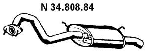 EBERSPÄCHER 34.808.84 galinis duslintuvas 
 Išmetimo sistema -> Duslintuvas
380505700