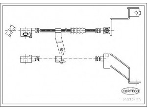 CORTECO 19032429 stabdžių žarnelė
4797620