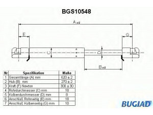 BUGIAD BGS10548 dujinė spyruoklė, bagažinė 
 Priedai -> Bagažinė/pakrovimo skyrius
7701348723, 7702105671