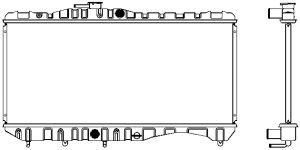 SAKURA  Automotive 1460-0106 radiatorius, variklio aušinimas