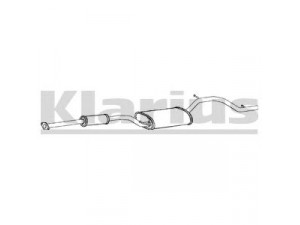 KLARIUS 270646 galinis duslintuvas 
 Išmetimo sistema -> Duslintuvas
Z60140300D, Z60140300E, Z60140300F