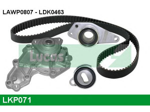 LUCAS ENGINE DRIVE LKP071 vandens siurblio ir paskirstymo diržo komplektas 
 Diržinė pavara -> Paskirstymo diržas/komplektas -> Paskirstymo diržas/komplektas