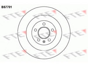 FTE BS7701 stabdžių diskas 
 Stabdžių sistema -> Diskinis stabdys -> Stabdžių diskas
8K0 615 601 C, 8K0 615 601 C