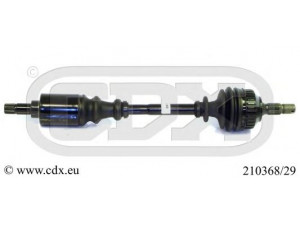 CDX 210368/29 kardaninis velenas 
 Ratų pavara -> Kardaninis velenas
32721H, 32723G, 3272K1, 3272K5