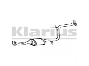 KLARIUS 260238 vidurinis duslintuvas 
 Išmetimo sistema -> Duslintuvas
B68940300, B689403009A