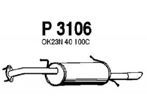 FENNO P3106 galinis duslintuvas 
 Išmetimo sistema -> Duslintuvas
OK23N-40-100C
