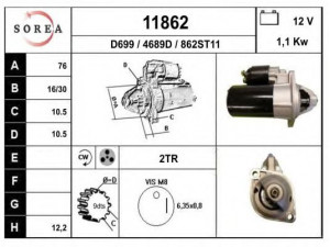 EAI 11862 starteris