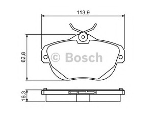 BOSCH 0 986 494 243 stabdžių trinkelių rinkinys, diskinis stabdys 
 Techninės priežiūros dalys -> Papildomas remontas
4253 29, 4253 29
