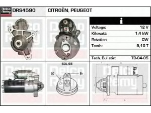 DELCO REMY DRS4590 starteris 
 Elektros įranga -> Starterio sistema -> Starteris
5802E9, 5802ER, 5802F3, 5802J5