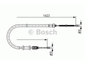 BOSCH 1 987 477 632 trosas, stovėjimo stabdys 
 Stabdžių sistema -> Valdymo svirtys/trosai
36531 00QAE, 77 00 311 698