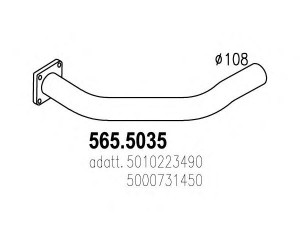 ASSO 565.5035 išleidimo kolektorius
5000731450, 5010223490