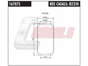 CASALS B2320 dėklas, pneumatinė pakaba
20540792, 21347075