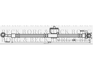 BORG & BECK BBH7761 stabdžių žarnelė 
 Stabdžių sistema -> Stabdžių žarnelės
58738-1G300