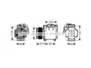 AVA QUALITY COOLING MTK212 kompresorius, oro kondicionierius 
 Oro kondicionavimas -> Kompresorius/dalys
AKC200A203C, MR189104, MR233478