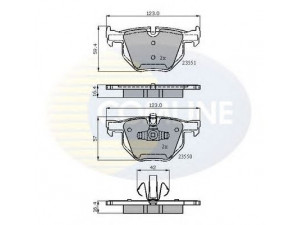 COMLINE CBP01671 stabdžių trinkelių rinkinys, diskinis stabdys 
 Techninės priežiūros dalys -> Papildomas remontas
34 21 6 769 105, 34 21 6 775 678