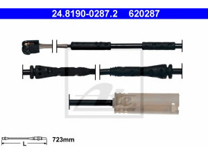 ATE 24.8190-0287.2 įspėjimo kontaktas, stabdžių trinkelių susidėvėjimas 
 Stabdžių sistema -> Susidėvėjimo indikatorius, stabdžių trinkelės
34 35 6 792 560