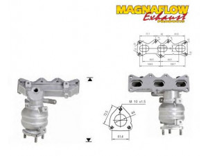 MAGNAFLOW 74813 katalizatoriaus keitiklis 
 Išmetimo sistema -> Katalizatoriaus keitiklis
KL1E2055XB
