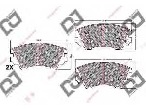 DJ PARTS BP2228 stabdžių trinkelių rinkinys, diskinis stabdys 
 Techninės priežiūros dalys -> Papildomas remontas
13237751, 1605434, 13237751, 92230269